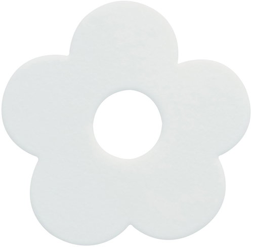 Spirella non-slip suction cups in flower shape, white 5 pcs - Bath Stickers - Main image