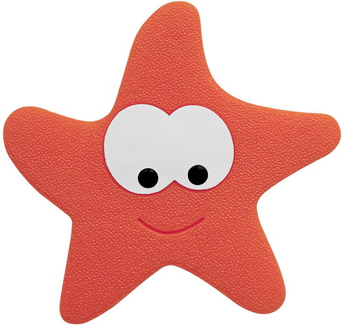 Spirella anti-slip suction cups in star shape, red 5 pcs - Bath Stickers - Main image