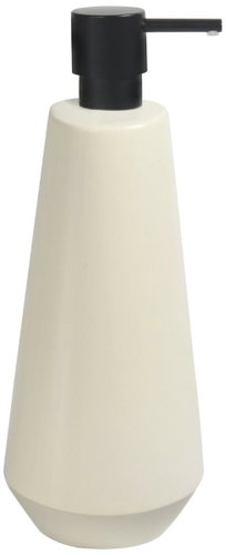 Spirella Ceramic soap dispenser Joshua, matt white ecru - Soap Dispenser - Main image