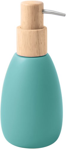 Spirella Polyresin soap dispenser Sven, matt turquoise - Soap Dispenser - Main image