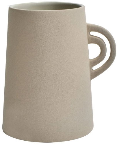 Spirella ceramic toothbrush cup ORGANIC, matt cappuccino - Toothbrush Holder Cup - Main image