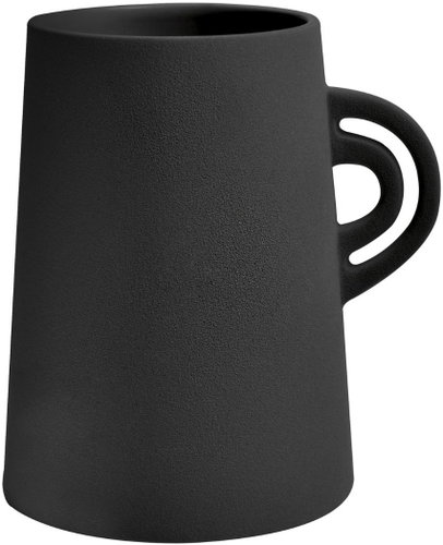 Spirella ceramic cup for toothbrushes ORGANIC, mat black - Toothbrush Holder Cup - Main image