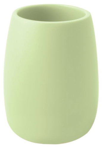 Spirella polyresin cup for toothbrushes SVEN, matt matcha - Toothbrush Holder Cup - Main image