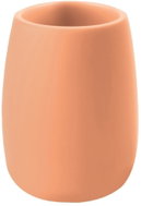 Spirella polyresin cup for toothbrushes SVEN, matt peach - Toothbrush Holder Cup