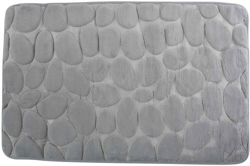 MSV Bathroom mat Pebbles 50 × 80 cm grey - Bath Mat - Main image