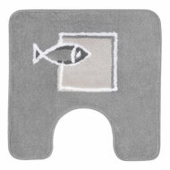 Spirella Bathroom toilet mat Andros 50 × 50 cm grey - Toilet Mat