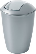 Spirella folding waste bin Atlanta, silver, plastic, 5 l - Rubbish Bin