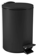 Spirella pedal bin Adelar, matt black, steel, 5 l - Rubbish Bin