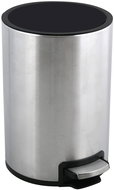 Pedal bin Riku, brushed steel, 5 L - Rubbish Bin