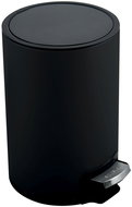 Pedal bin Riku, black, steel, 5 L - Rubbish Bin