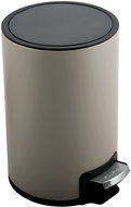 Pedal bin Riku, grey-brown, steel, 5 l - Rubbish Bin