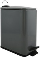 Spirella pedal bin Erik, matt grey, steel, 5 l - Rubbish Bin