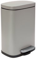 Spirella pedal bin Akira, matt grey-brown, steel, soft-close, 12 l - Rubbish Bin