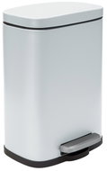 Spirella pedal bin Akira, matt white, steel, soft-close, 12 l - Rubbish Bin