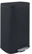Spirella pedal bin Akira, matt black, steel, soft-close, 30 l - Rubbish Bin