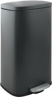 Spirella pedal bin Akira, matt grey, steel, soft-close, 50 l - Rubbish Bin
