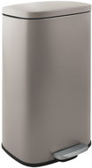 Spirella pedal bin Akira, matt grey-brown, steel, soft-close, 50 l - Rubbish Bin