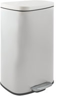 Spirella pedal bin Akira, matt white, steel, soft-close, 50 l - Rubbish Bin