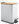 White, steel, bamboo lid, 5 l