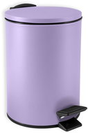 Spirella pedal bin Adelar, matt purple, steel, 3 l - Rubbish Bin