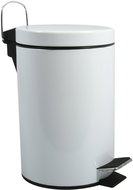 MSV pedal bin Unis, white, steel, 3 l - Rubbish Bin