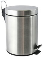 MSV pedal bin brushed stainless steel, 5 l - Rubbish Bin