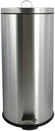 MSV pedálový odpadkový koš kartáčovaná nerez ocel, 30 l - Odpadkový koš