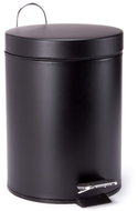 MSV pedal bin Unis, black steel, 3 l - Rubbish Bin
