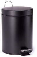 MSV pedal bin Unis, black steel, 5 l - Rubbish Bin