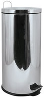 MSV pedálový odpadkový koš lesklý nerez ocel, 30 l - Odpadkový koš