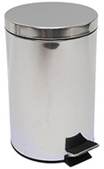 MSV pedal bin stainless steel, 12 l - Rubbish Bin