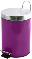 MSV pedal bin Unis, purple steel, 3 l - Rubbish Bin