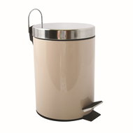 MSV pedálový odpadkový koš Unis, béžový, nerez ocel, 3 l - Odpadkový koš