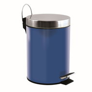 MSV pedal bin Unis, navy blue, stainless steel, 3 l - Rubbish Bin