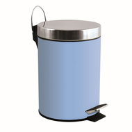 MSV pedálový odpadkový koš Unis, pastelově modrý, nerez ocel, 3 l - Odpadkový koš