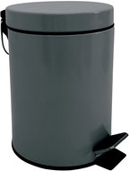 MSV pedal bin Unis, dark grey, steel, 3 l - Rubbish Bin
