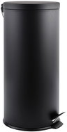 MSV pedal bin matt black, steel, 30 l - Rubbish Bin