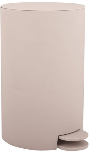 MSV pedal bin Osaki, matt beige, plastic, 3 l - Rubbish Bin - Main image
