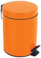 Spirella pedal bin Sydney, orange, steel, 3 l - Rubbish Bin