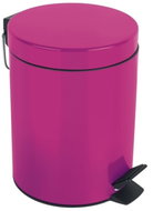 Spirella pedal bin Sydney, dark pink, steel, 3 l - Rubbish Bin