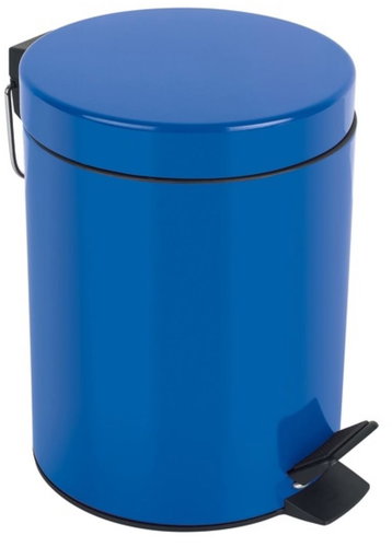 Spirella pedal bin Sydney, blue, steel, 3 l - Rubbish Bin - Main image