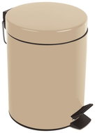 Spirella pedal bin Sydney, sand beige, steel, 3 l - Rubbish Bin