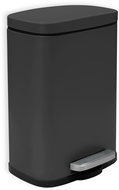 Spirella pedal bin Akira, matt black, steel, 5 l - Rubbish Bin