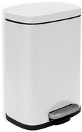 Spirella pedal bin Akira, matt white, steel, 5 l - Rubbish Bin