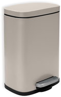 Spirella pedal bin Akira, matt grey-brown, steel, 5 l - Rubbish Bin