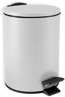 Spirella pedal bin Adelar, matt white, steel, 3 l - Rubbish Bin