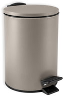 Spirella pedal bin Adelar, matt grey-brown, steel, 3 l - Rubbish Bin