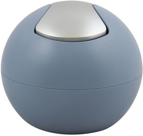 Spirella mini tipping bin Bowl Matt, fog blue, plastic, 1 l - Rubbish Bin - Main image