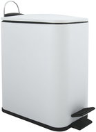 Spirella pedal bin Erik, matt white, steel, 5 l - Rubbish Bin