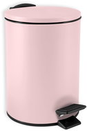 Spirella pedal bin Adelar, matt pink, steel, 3 l - Rubbish Bin
